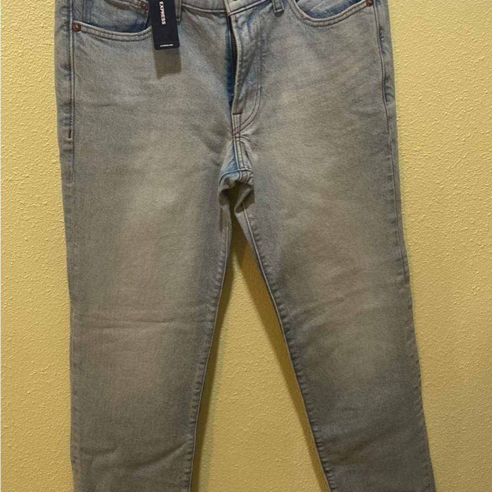 Express Men's Light Blue Slim Fit Jeans